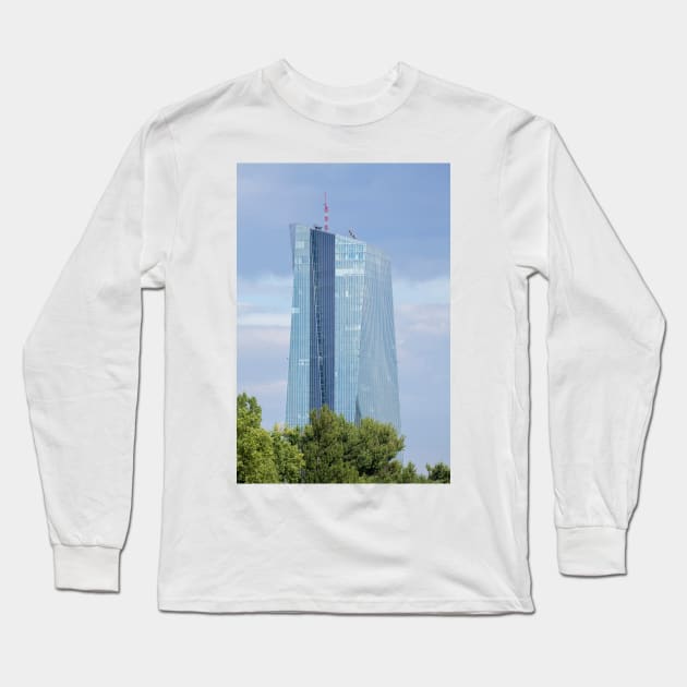 ECB, Frankfurt Long Sleeve T-Shirt by Kruegerfoto